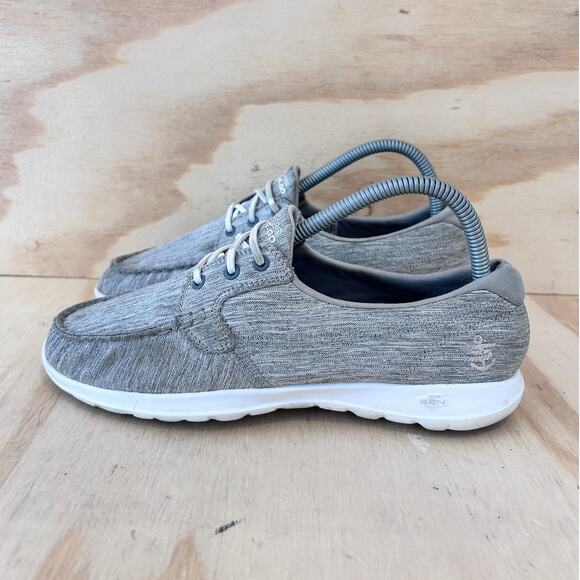 Skechers - Go Walk Lite - Boat Shoes - Gray - Women's - 8.5 - SN 15433 - Picture 3 of 9